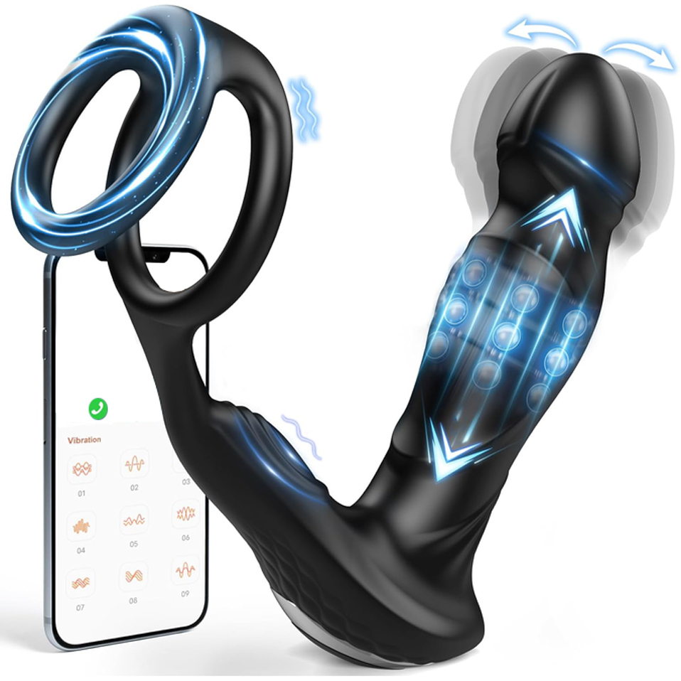 P & C Home Textiles Usa - APP Controlled Rolling Bead Prostate Massager