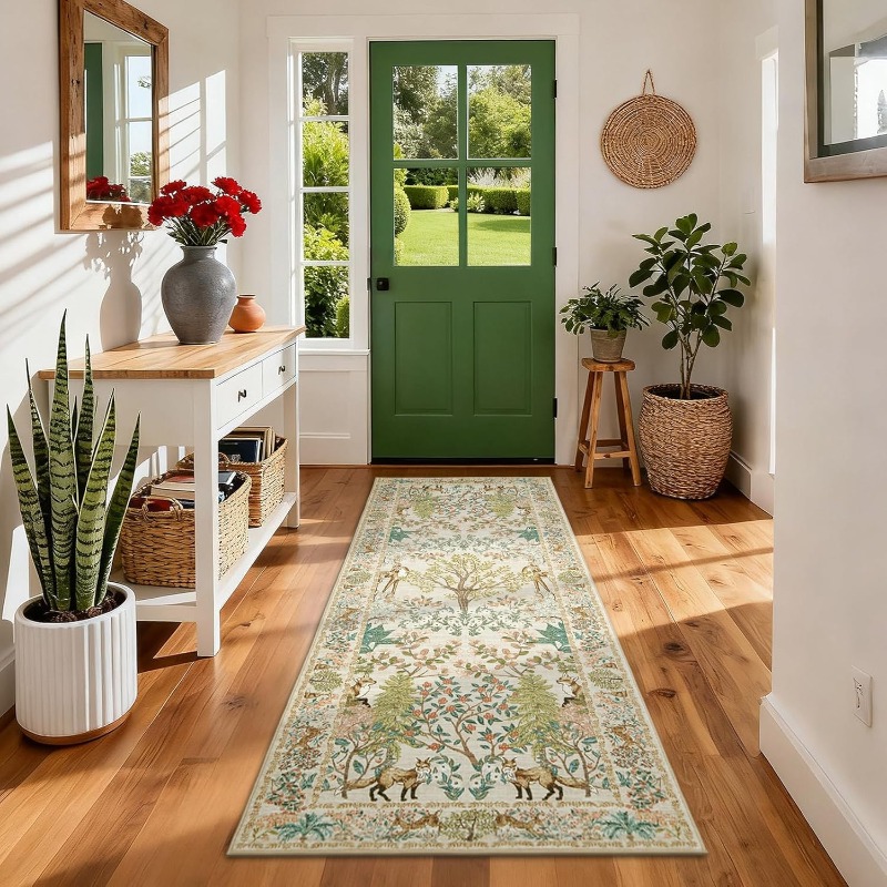 Home Textiles Online - Vintage Jungle Animal Pattern Corridor Carpet
