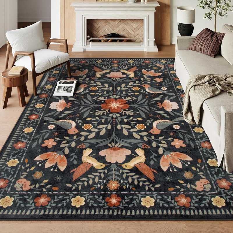 Home Textiles Online - Vintage Floral Plant Patterns Living Room