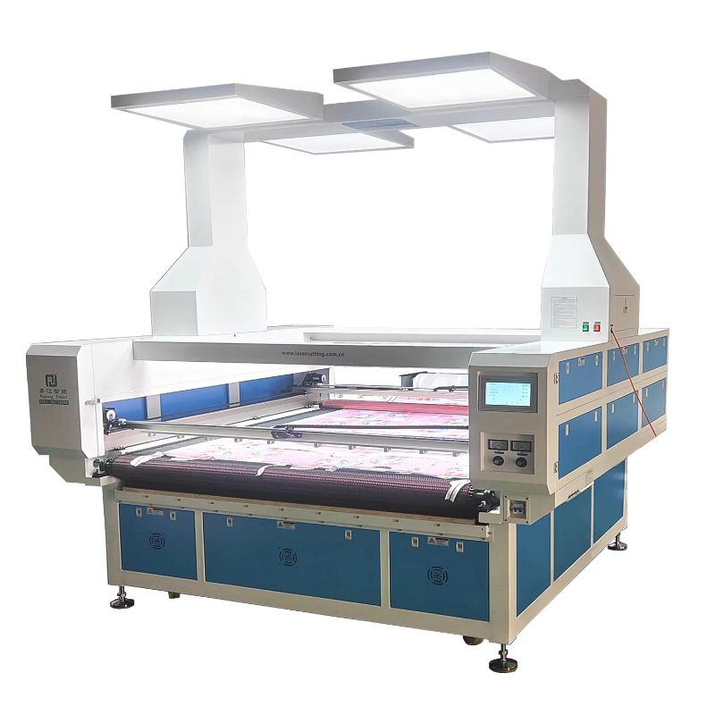 Home Textile Industry - High-speed double-head laser cutting machine for