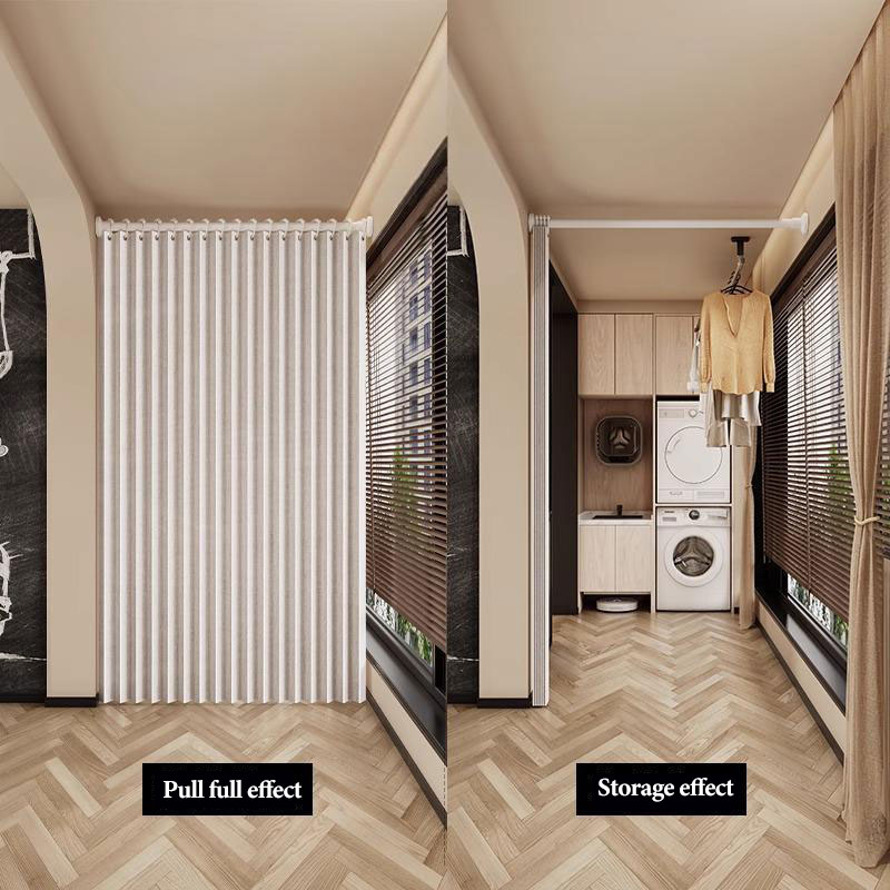 Collapsible Folding Accordion  - Home Textiles Curtains ulasan dan harga