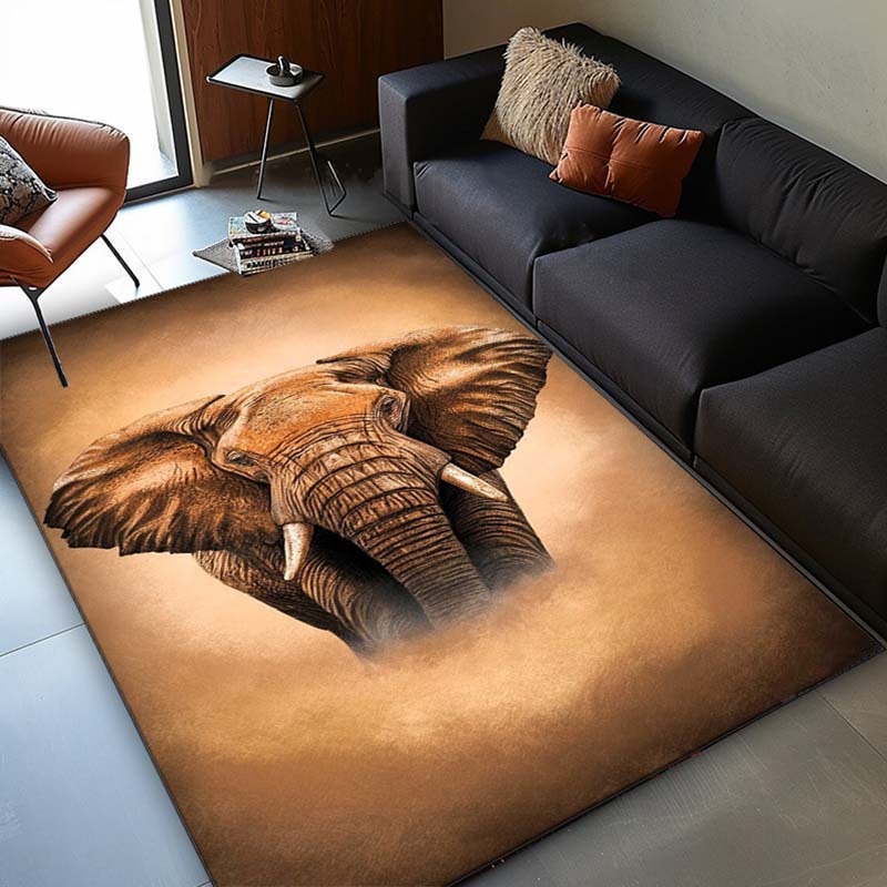 Elephant Portrait Rug for Safa - Your Home Textiles ulasan dan harga