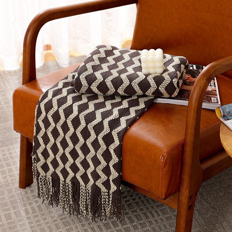 50x60inch Grey Knitted Throw B - Throw Blanket Chunky Knit ulasan dan harga