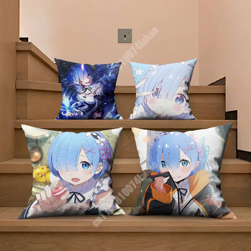 Rem Re Zero Pillow Cover Cushi - Home Textiles And Furnishing ulasan dan harga