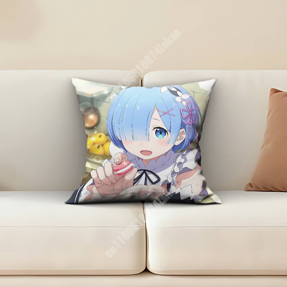 Rem Re Zero Pillow Cover Cushi - Home Textiles And Furnishing ulasan dan harga