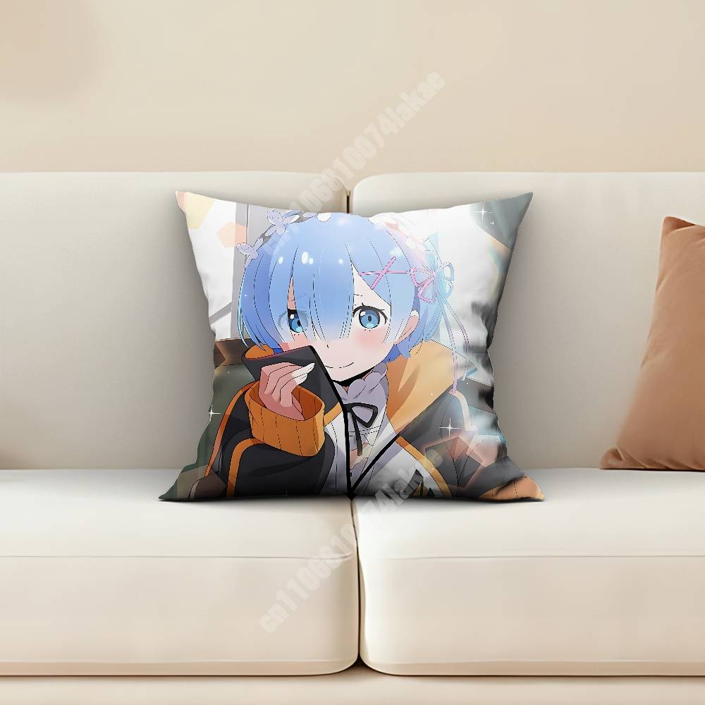 Rem Re Zero Pillow Cover Cushi - Home Textiles And Furnishing ulasan dan harga