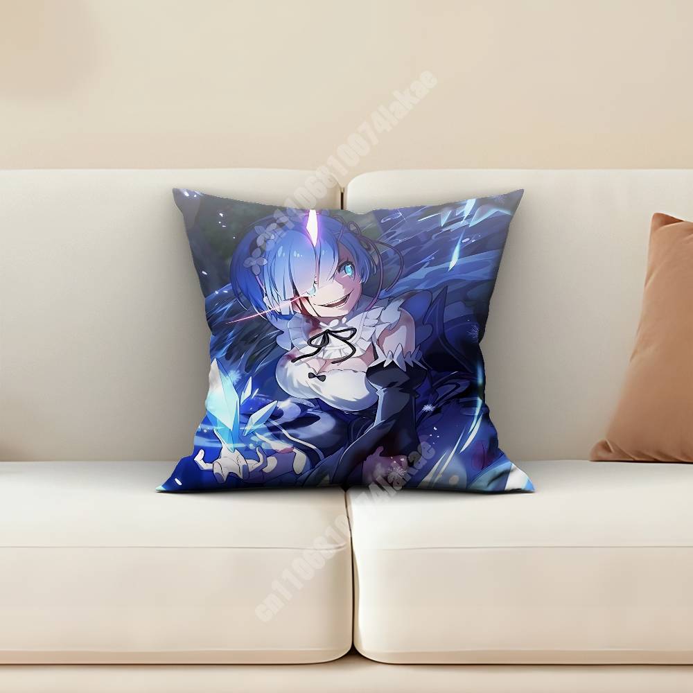 Rem Re Zero Pillow Cover Cushi - Home Textiles And Furnishing ulasan dan harga