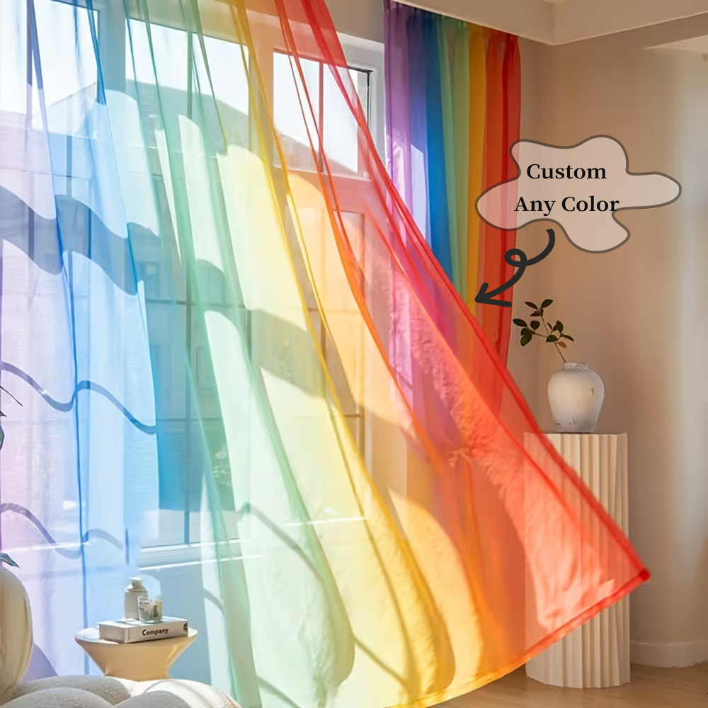Custom 2D Flat 2pcs Sheer Curt - Your Home Textiles ulasan dan harga