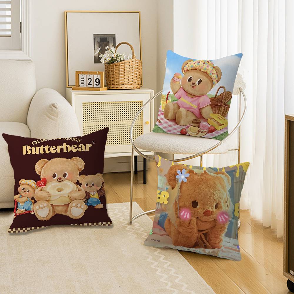 Cute B-butter Bear Pillow Gift - Home Textiles And Furnishing ulasan dan harga