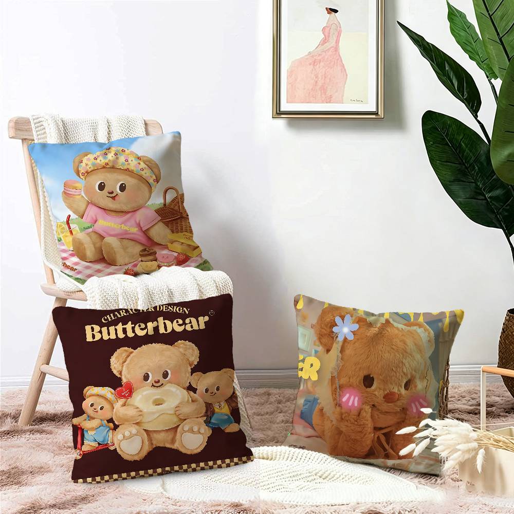 Cute B-butter Bear Pillow Gift - Home Textiles And Furnishing ulasan dan harga