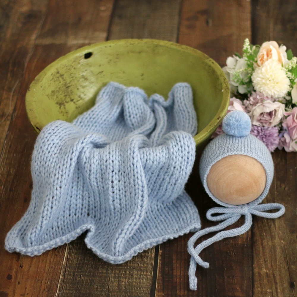 Mohair Knitted Baby Blanket wi - Throw Blanket Chunky Knit ulasan dan harga