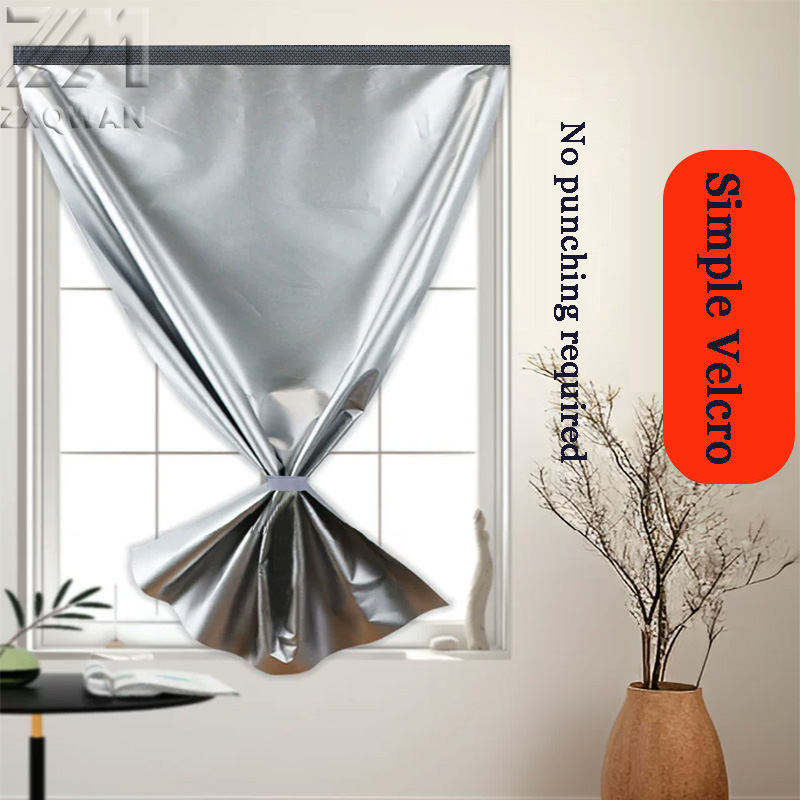 Simple self-adhesive full blac - Home Textiles Curtains ulasan dan harga