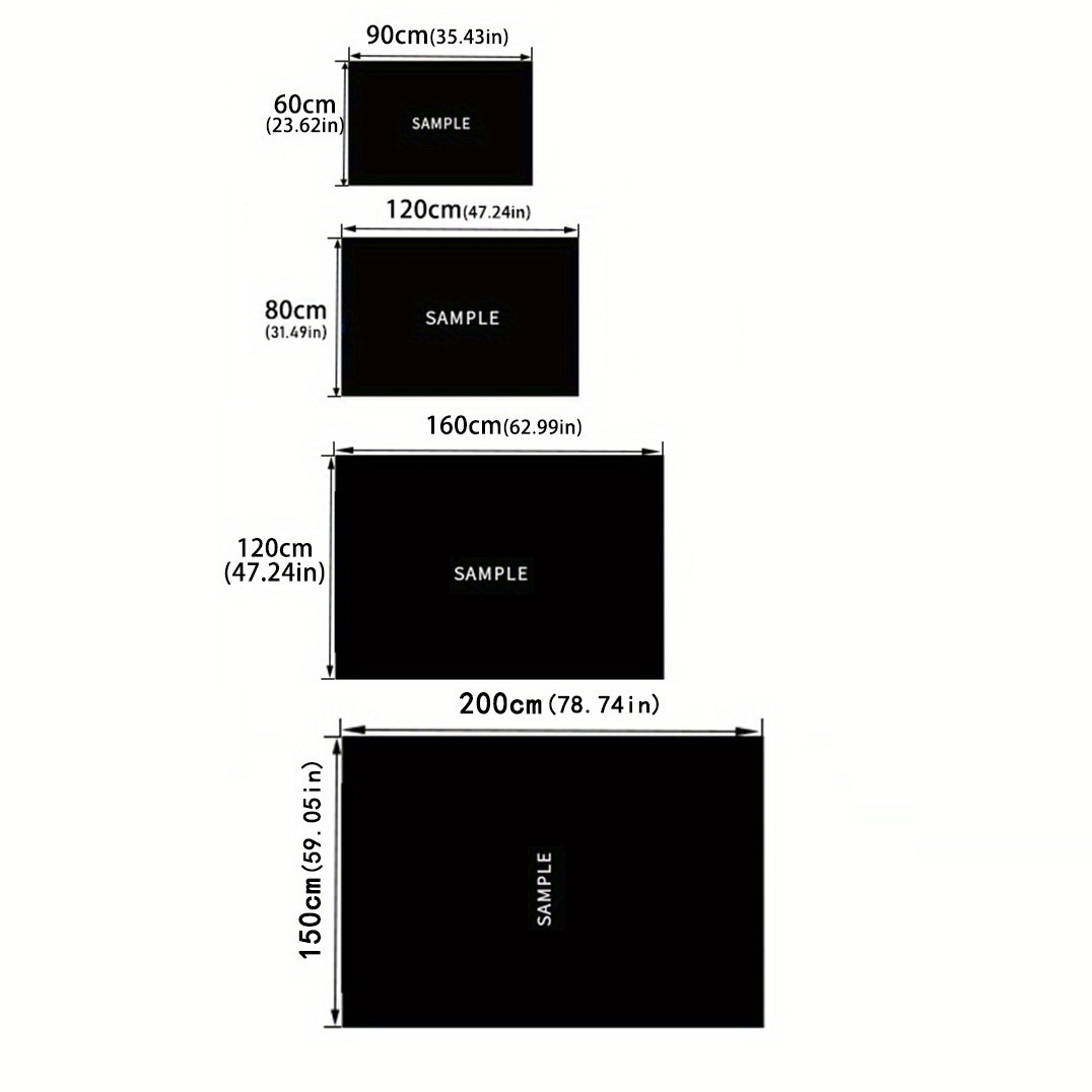 1pc Blue Style Square Rug Deco - Your Home Textiles ulasan dan harga
